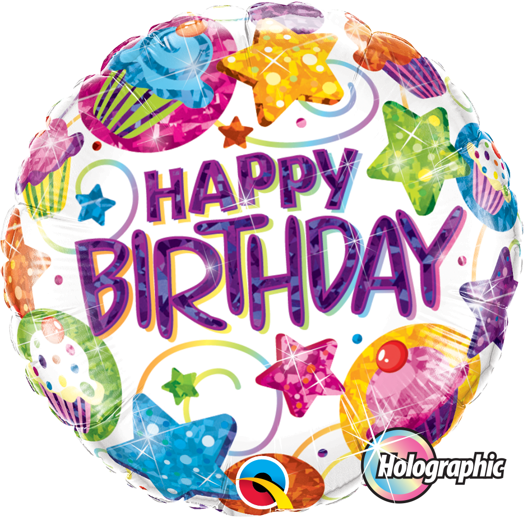 Happy Birthday Balloon Pic - Globos Helio Feliz Cumpleaños (1020x1008), Png Download