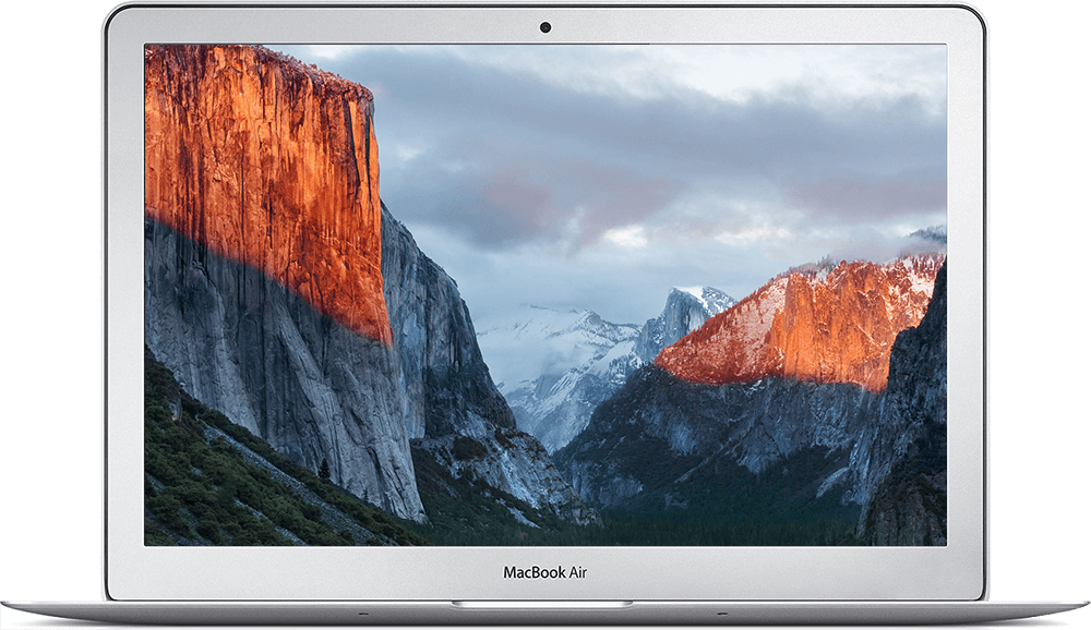 13-inch Macbook Air - 엘 캐피 탄 바탕 화면 (1000x578), Png Download