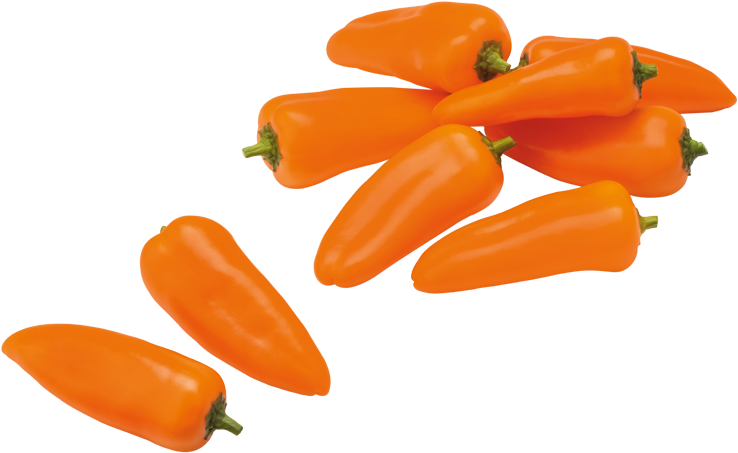 Sweet Mini Peppers - Mini Paprika Png (800x560), Png Download