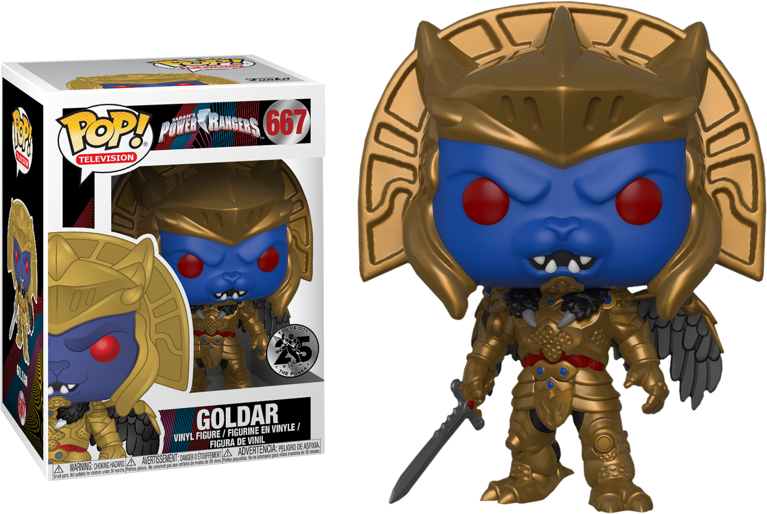 Power - Goldar Funko Pop (1117x748), Png Download
