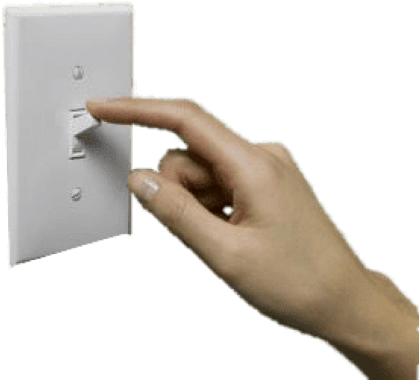 Free Png Download Light Switch And Hand Cut Png Images - Hand On Light Switch (850x636), Png Download