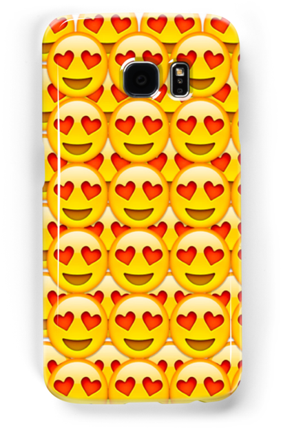 Heart Eyed Emoji - Mobile Phone Case (500x700), Png Download