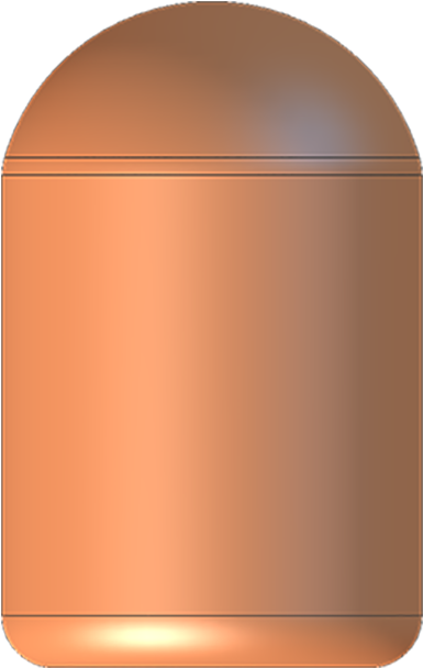 25 Cal 48gr Round Nose - Wood (1000x1000), Png Download