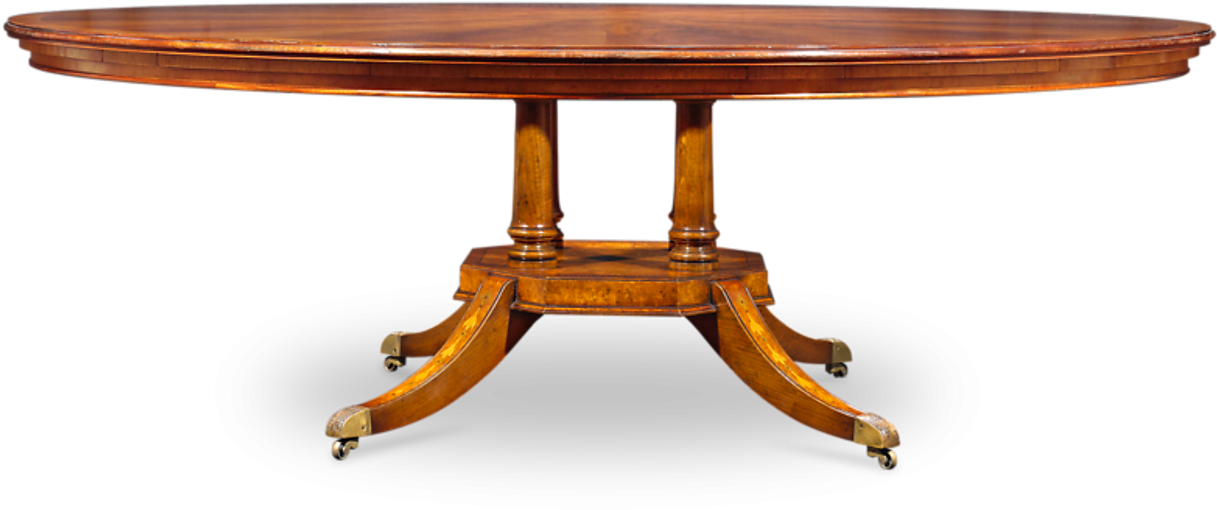 Flame Mahogany Round Dining Table - Outdoor Table (1351x1080), Png Download