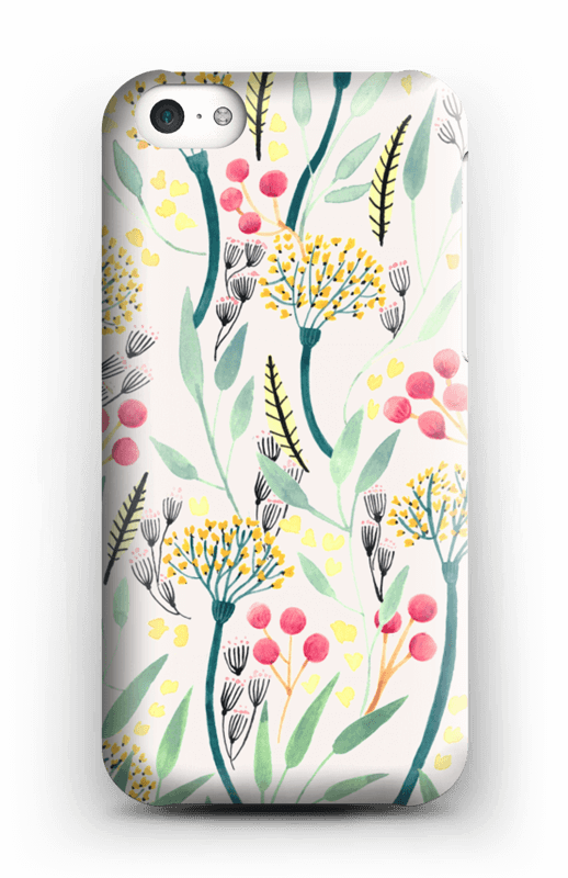 Summer Floral Pattern Case Iphone 5c - Mobile Phone Case (518x800), Png Download