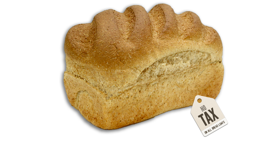 Whole Wheat Loaf - Fast Food (906x503), Png Download