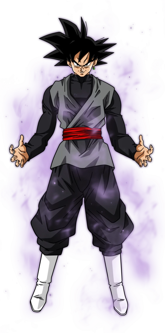 Retribution - Dragon Ball Goku Black (558x1180), Png Download