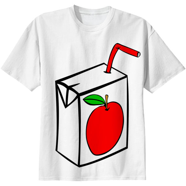 Cotton T-shirt - Coloring Picture Of Juice (608x621), Png Download
