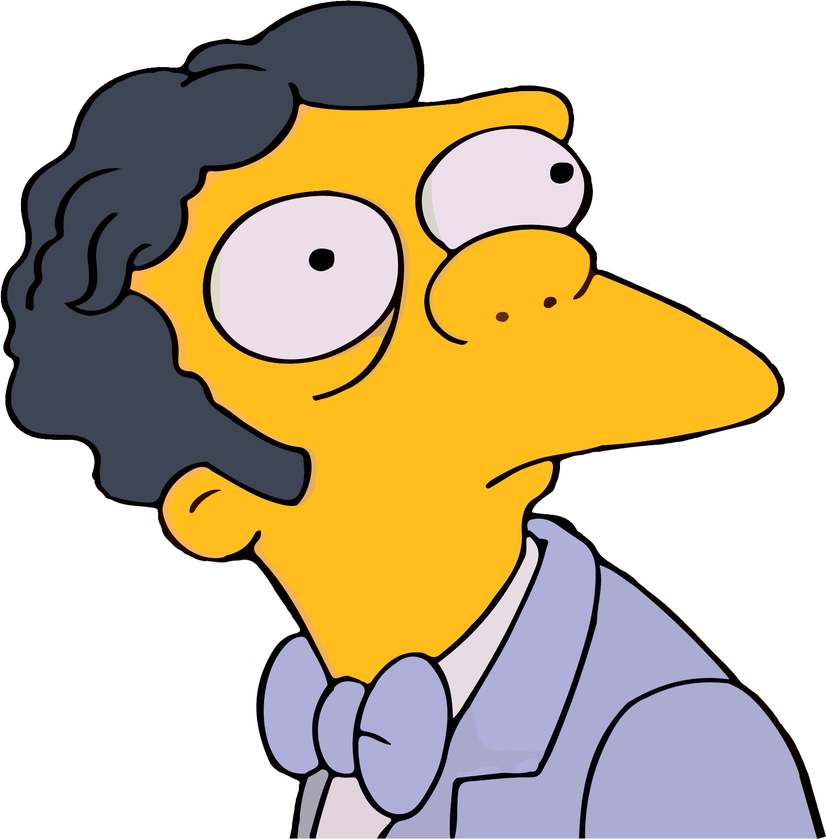 Variante De La Plantilla Moe Y Homero Mirándose - Moe Mirando A Homero Meme (1693x1715), Png Download