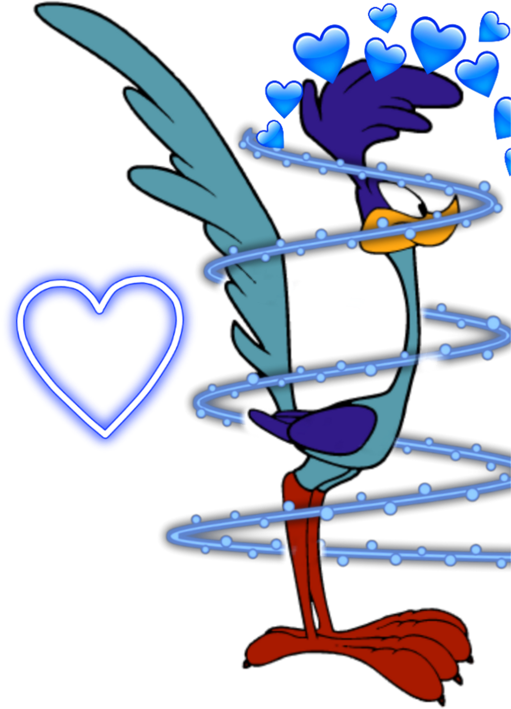 Roadrunner Sticker - Road Runner Coyote Png (1024x1434), Png Download