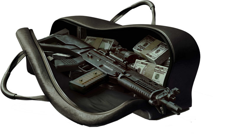 Share This Image - Guns And Money Png (789x455), Png Download