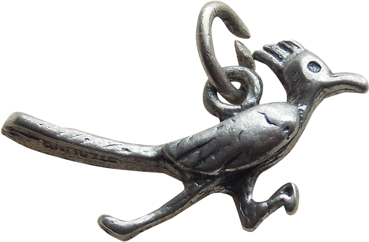 Sterling Roadrunner Vintage Charm - Pendant (727x727), Png Download