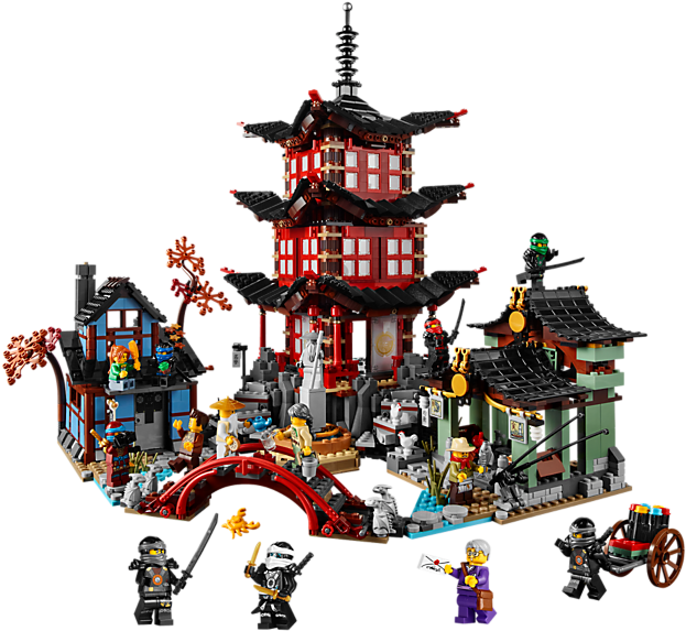 Temple Of Airjitzu - Lego Ninjago Sets (800x600), Png Download