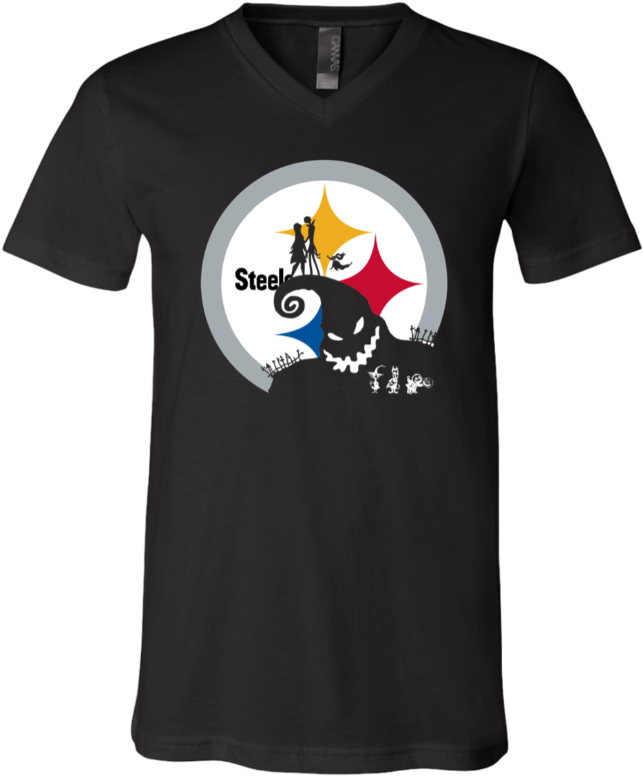 Jack Skellington And Sally Pittsburgh Steelers Shirt - Rick And Morty Adidas Shirt (1155x1155), Png Download