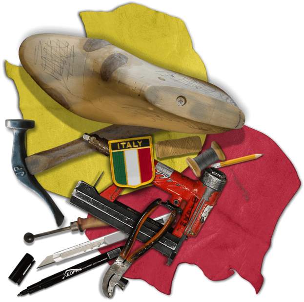 All Custom Shoes Are Handmade By Master Italian Craftsman - Paint Tools (623x617), Png Download