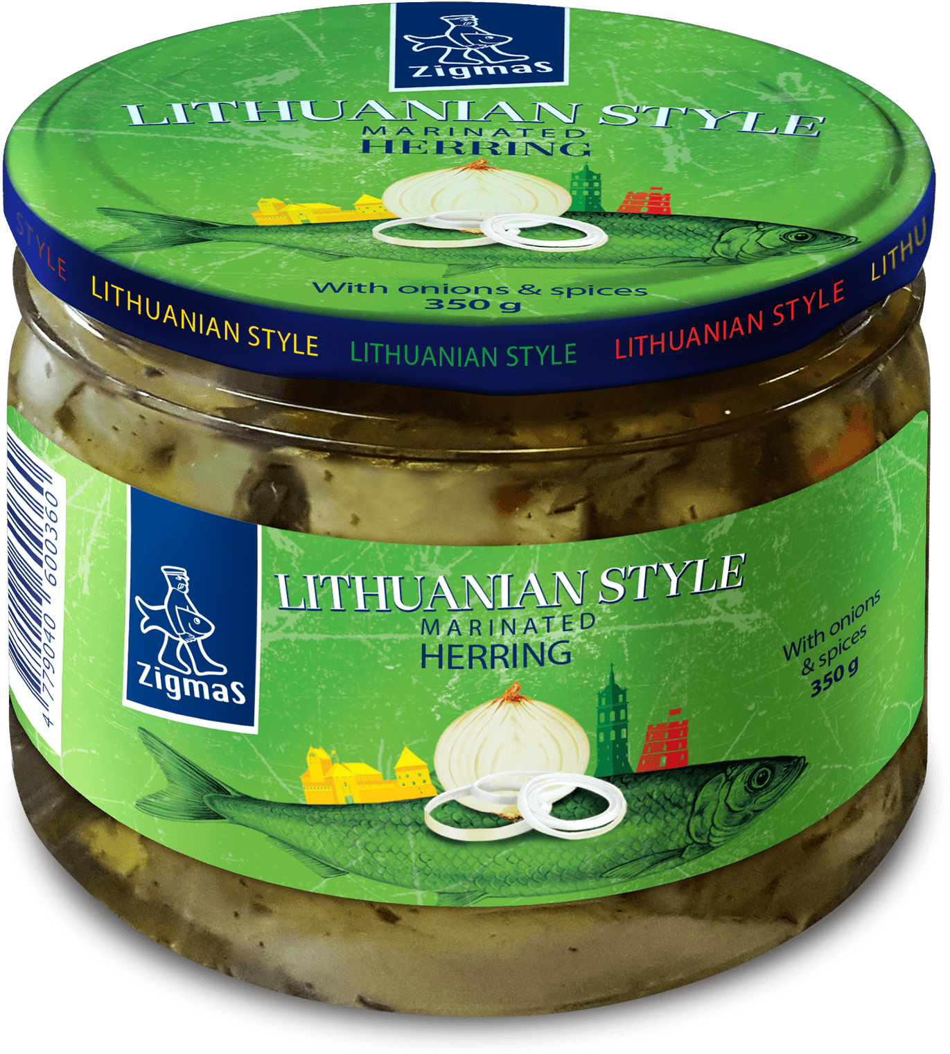 Lithuanian Style Marinated Herring Fillet Pieces With - Paste (1600x1600), Png Download