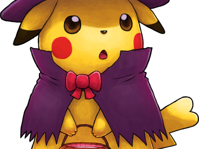 Pikachu Clipart Pokemon Hat - Dibujos De Pokémon De Halloween (640x480), Png Download