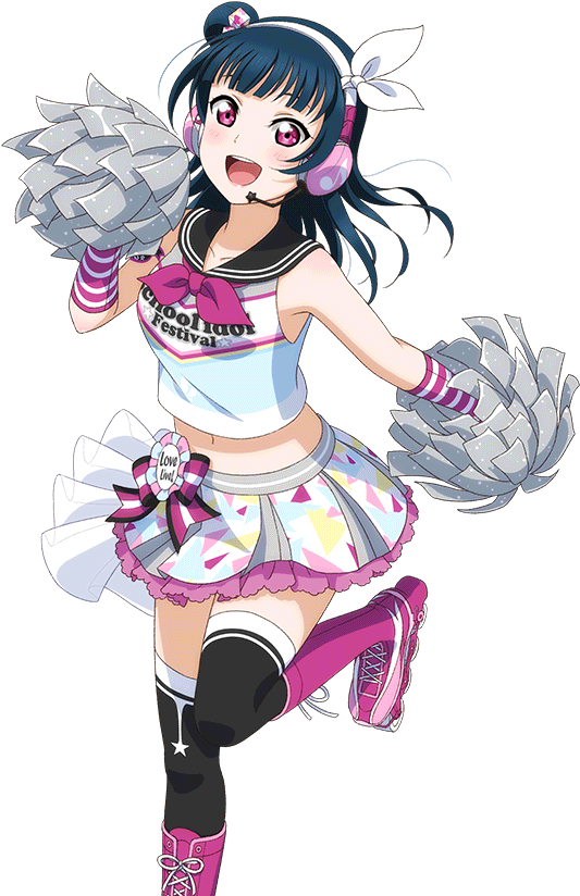 Navi 1038 T - Love Live Aqours Cheerleader (1024x1024), Png Download