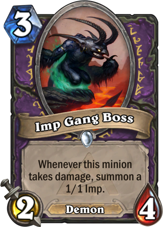 Imp Gang Boss Card - Hearthstone Charge Divine Shield (567x811), Png Download