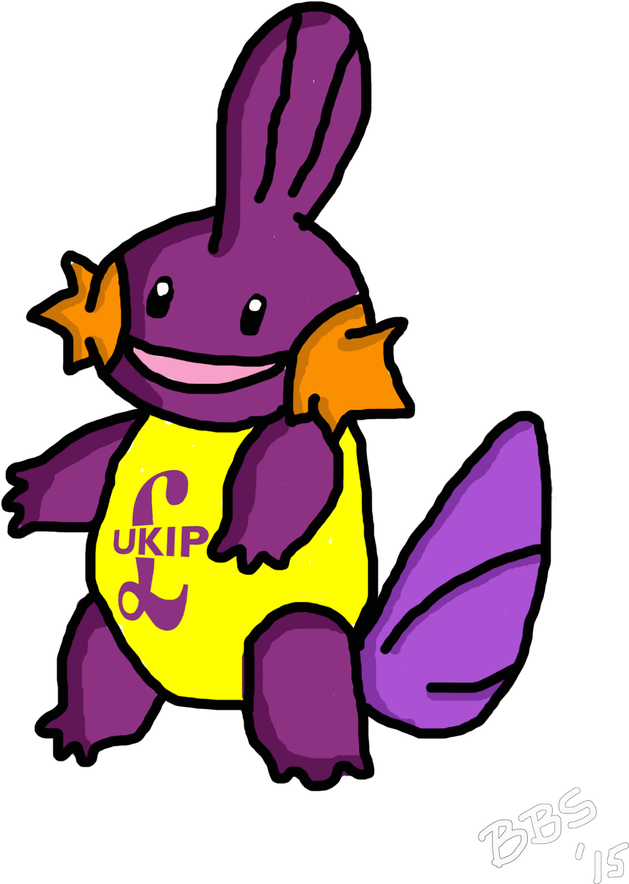 But He Is So Cute - Mudkip Ukip (1417x1890), Png Download