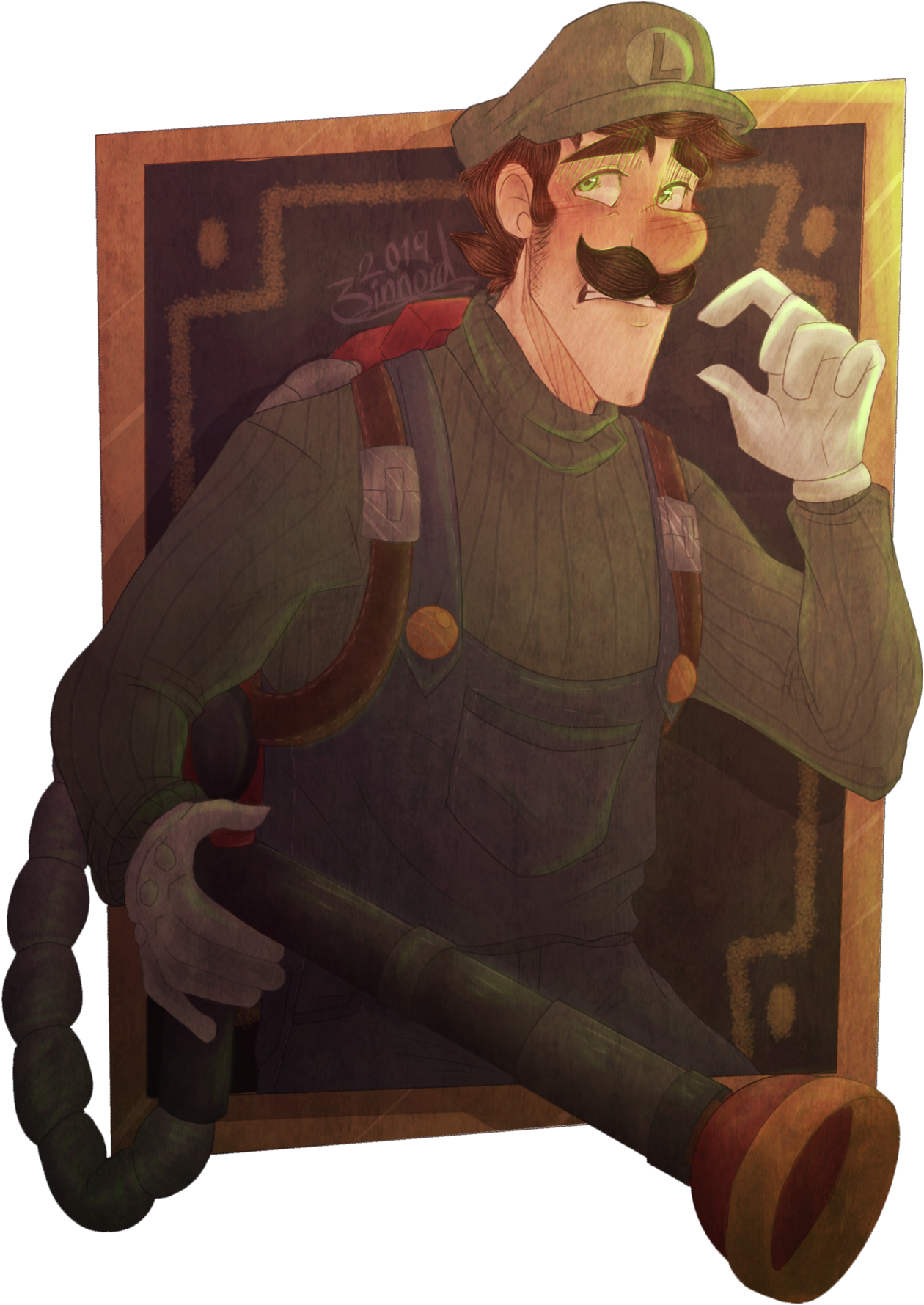 Im Too Hyped For Luigi's Mansion 3 Guys - Illustration (1280x1782), Png Download