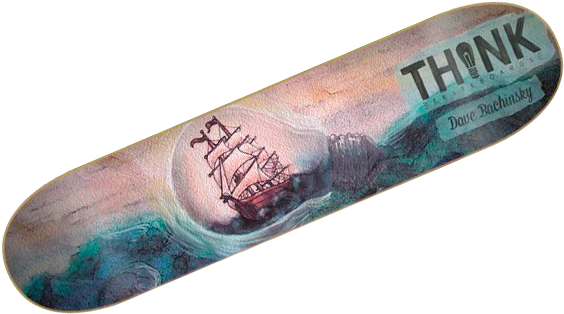 Bachinsky-8 - Skateboard Deck (900x500), Png Download