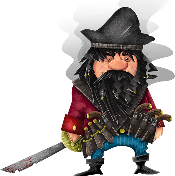Edward Teach, Aka Blackbeard - Action Figure (800x600), Png Download