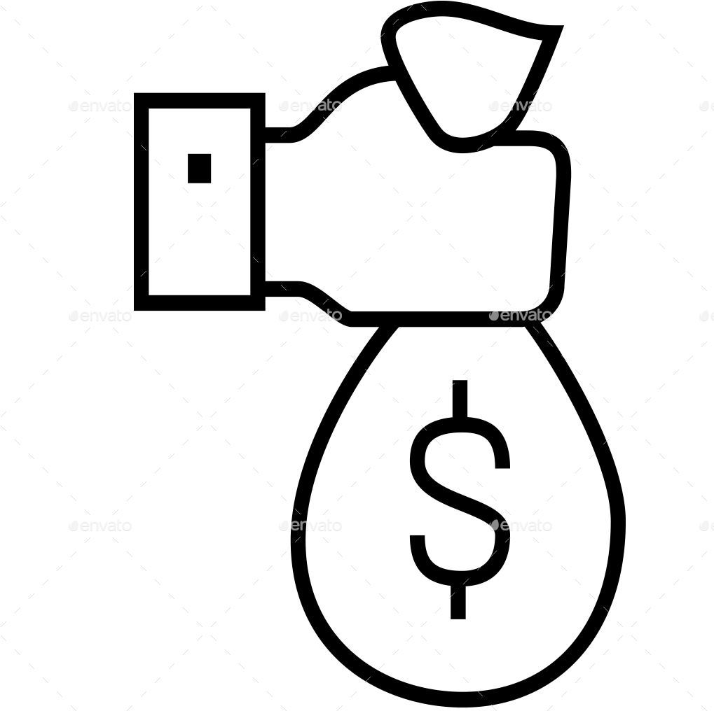 30 Finance Line Icons - Line Art (1024x1024), Png Download