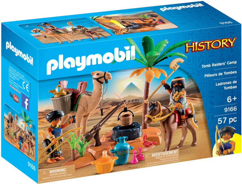 Tomb Raiders' Camp - Egyptian Playmobil History (940x658), Png Download