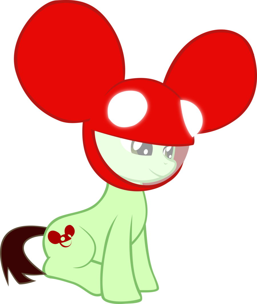 Up1ter, Deadmau5, Helmet, Ponified, Pony, Safe, Simple - Dj Pon 3 Deadmau5 (900x1064), Png Download