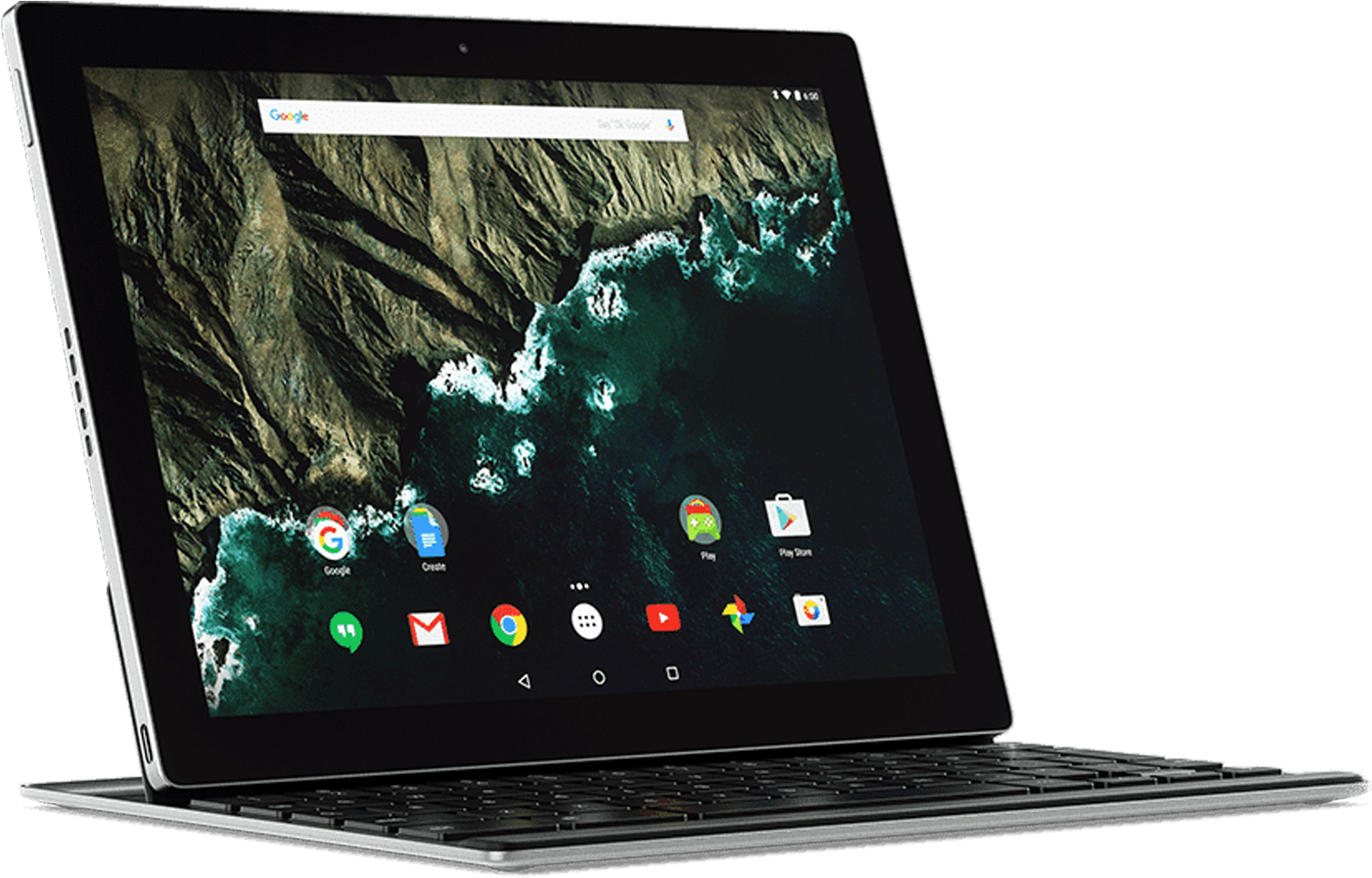 On A Chromebook - Pixel C Android 9 (1600x1059), Png Download