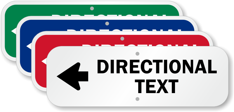 Left Arrow Custom Sign - Sign (800x800), Png Download