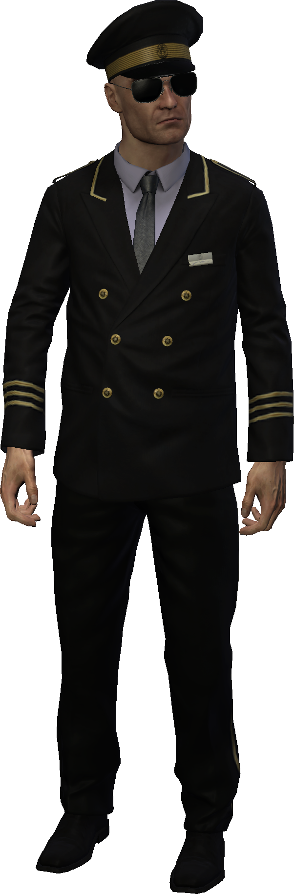 Blackwater Receptionist Outfit - Hitman Absolution Public Enemy Disguise (602x1831), Png Download