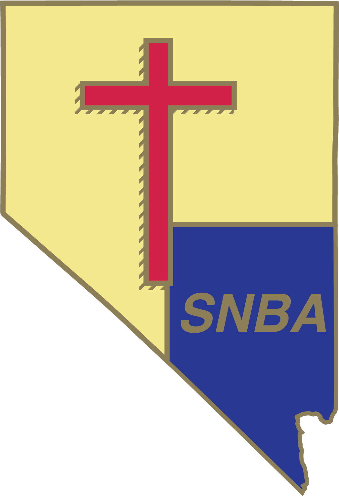 Snba Logo - Cross (1412x2040), Png Download