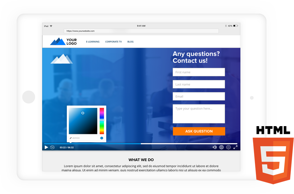 Vixy Offers The Fastest And Most Customizable Html5 - Html 5 (949x626), Png Download