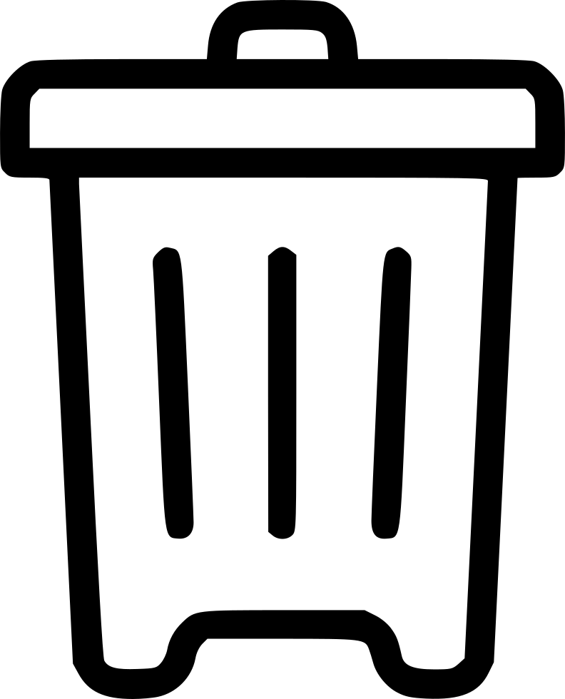 Icon Trash Comments - Waste (792x980), Png Download