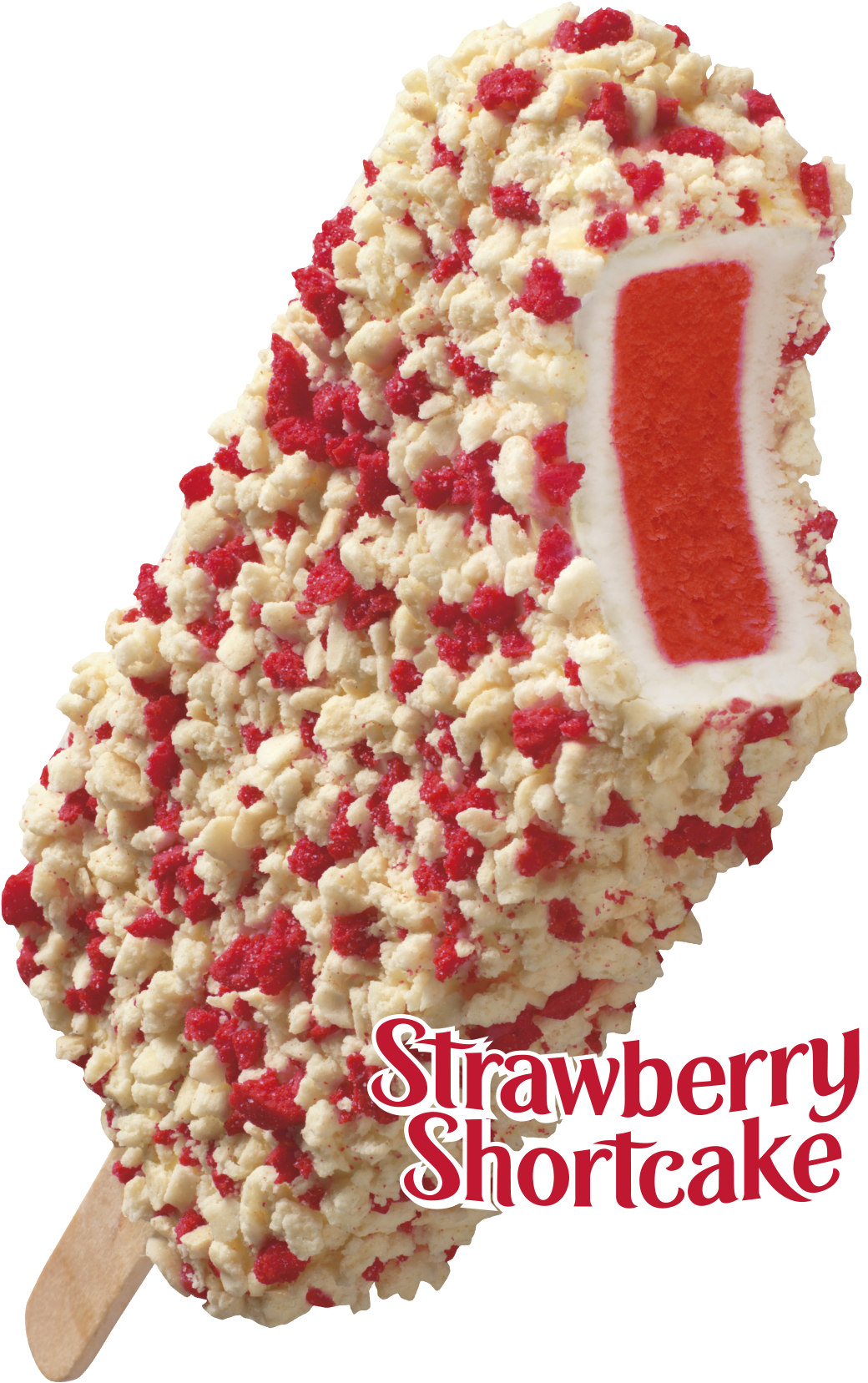 Strawberry Eclair Ice Cream Bar - Strawberry Shortcake Ice Cream Png (1500x1950), Png Download