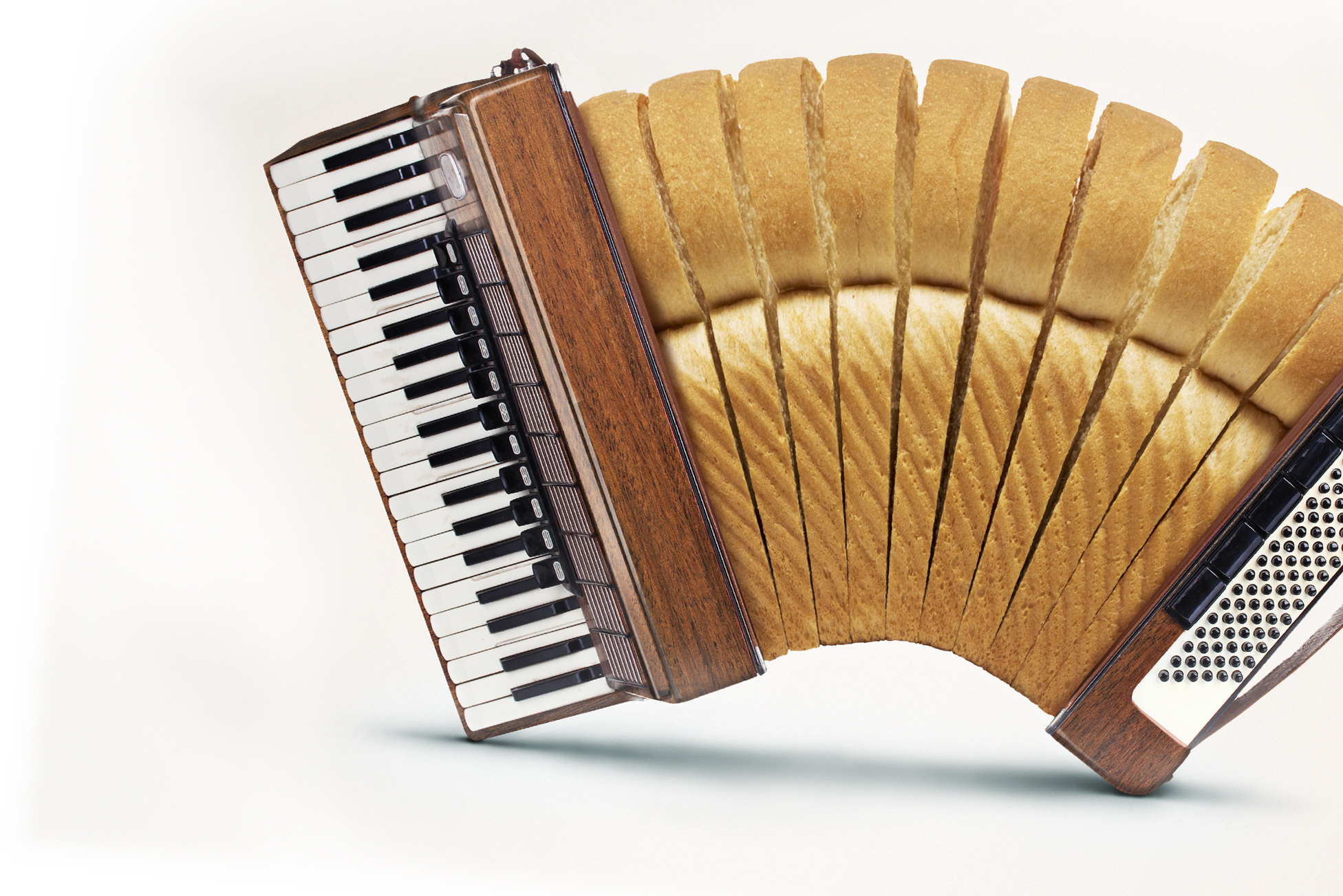 Bread-accordion - Button Accordion (1952x1303), Png Download