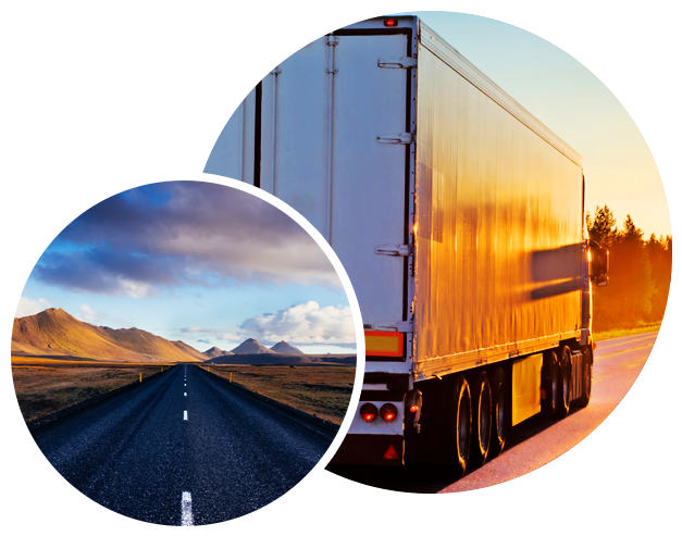 Land - Rear Semi Truck (685x562), Png Download