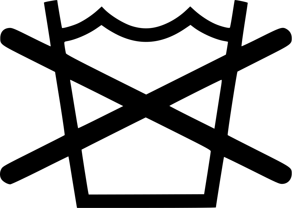 Png File - Not Machine Wash Symbol (981x698), Png Download