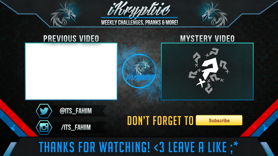 Youtube Banner Design Ikryptiic Design Font Full Size Png