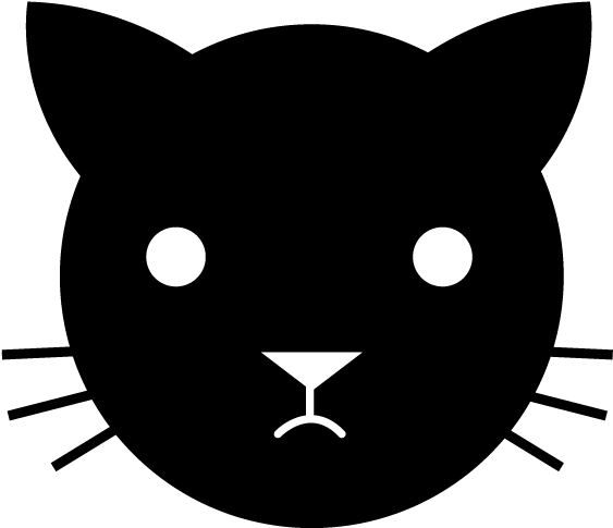 Cat - Animal - Icon - Free - Black Cat (640x640), Png Download