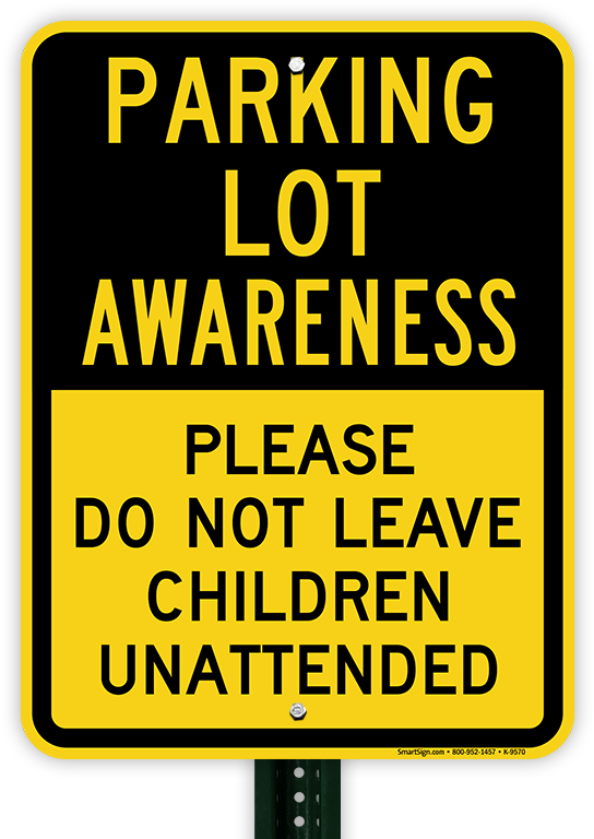 Please Do Not Leave Children Unattended Sign - Sign (800x800), Png Download