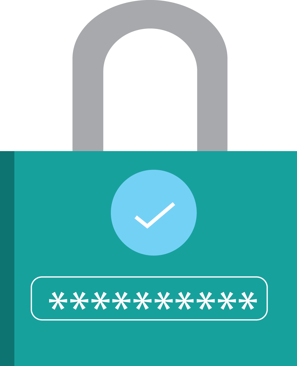 Set A Password - Circle (1010x1245), Png Download