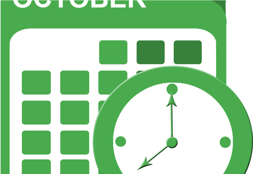 Schedule Icon - Green Icons For Report Schedule (1046x580), Png Download