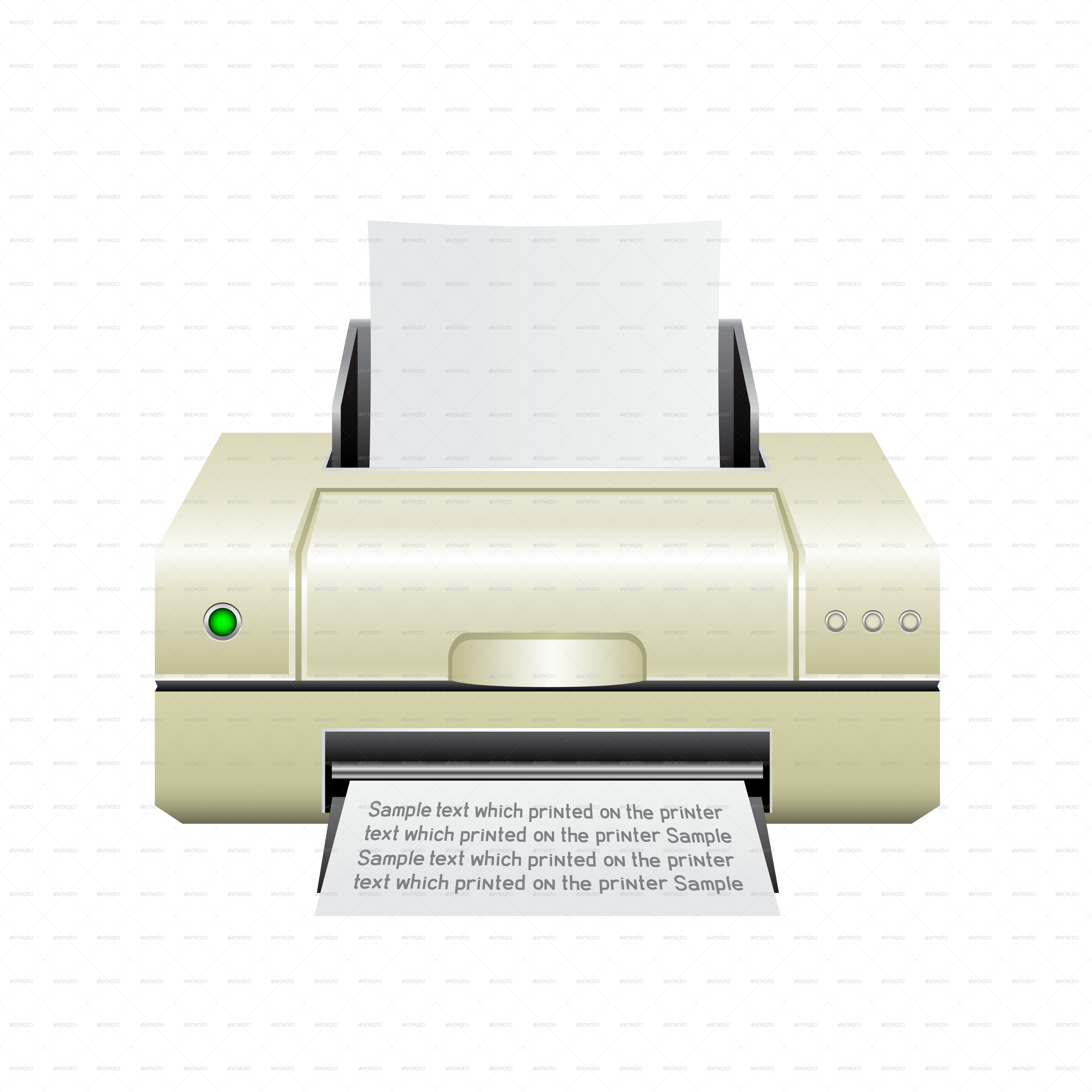 Printer Icon Printer Icon White Printer Icon - Laser Printing (4961x4961), Png Download