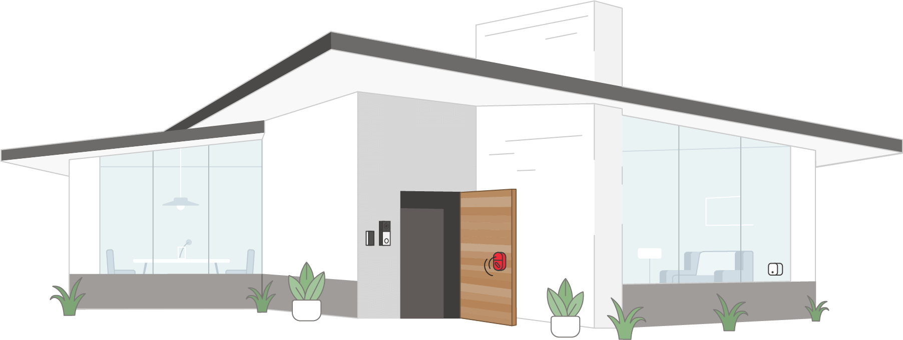 Your Smart Home Watch Videos, Tutorials And Guides - House (1804x681), Png Download