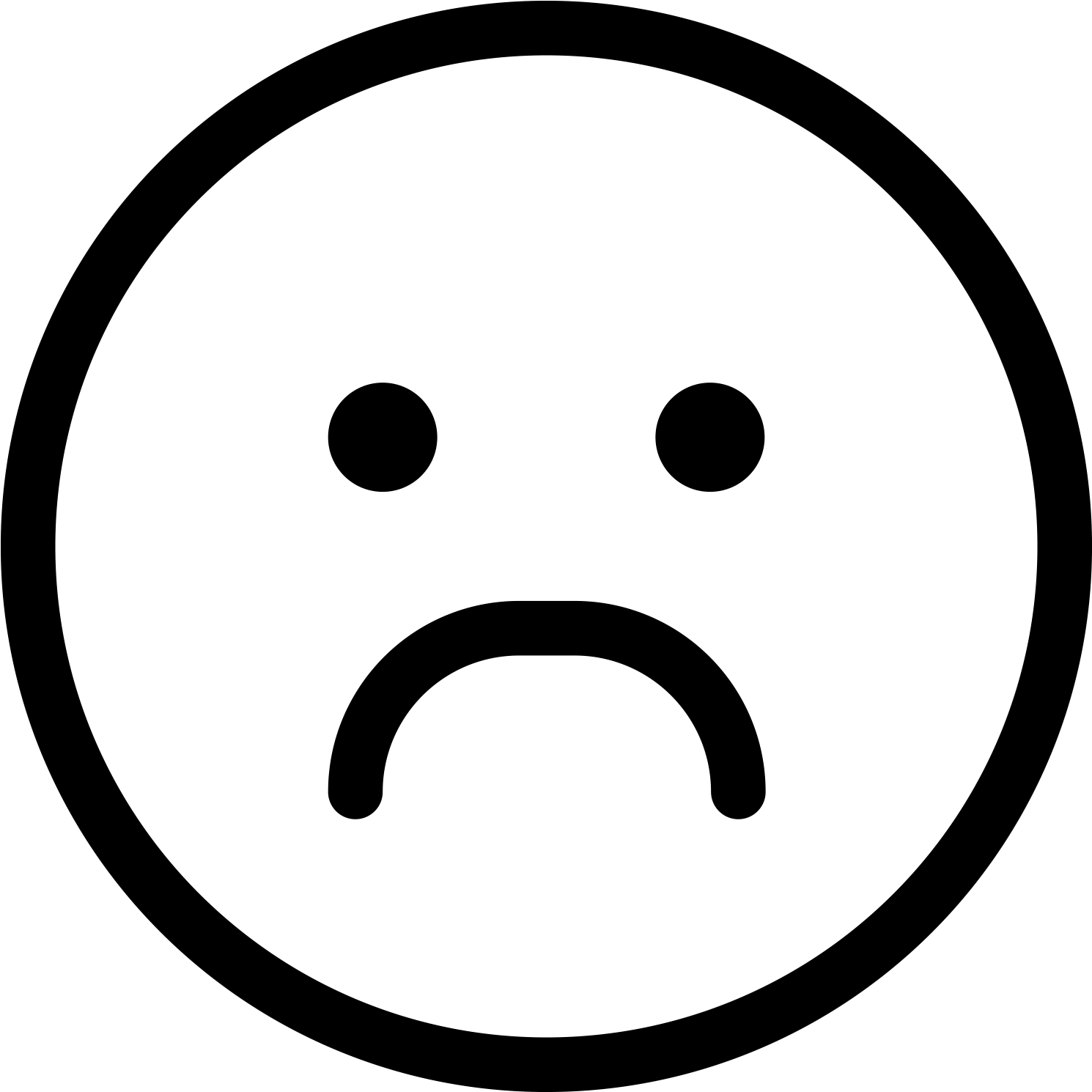 Download - Happy Face Icon Black And White (2048x2048), Png Download