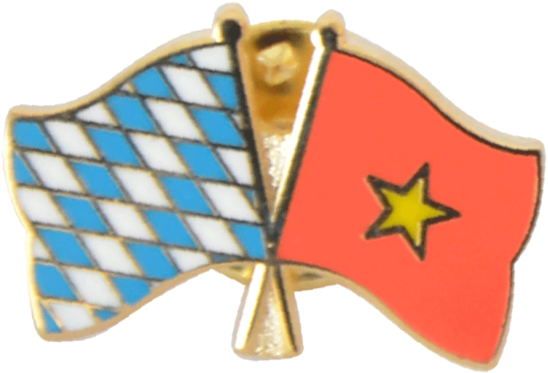 Vietnam Friendship Flag Pin, Badge - Flag (1500x983), Png Download