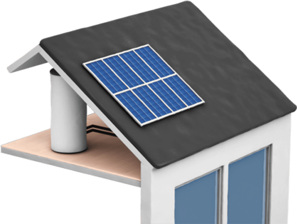 Chauffe-eau Solaire - Chauffe Eau Individuel Solaire (992x786), Png Download